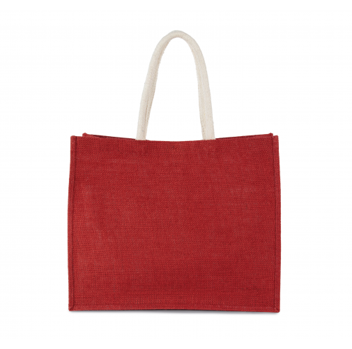 red clay Bolsa de playa en yute