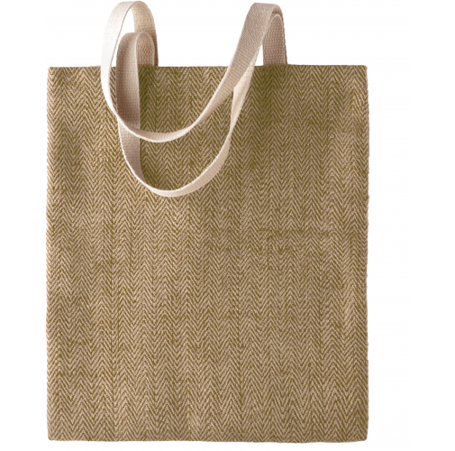 natural / military green Bolsa de yute teñida 100% natural