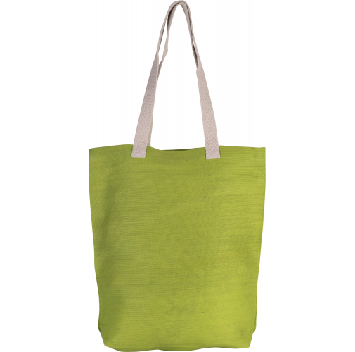 lime green Bolsa shopper de juco