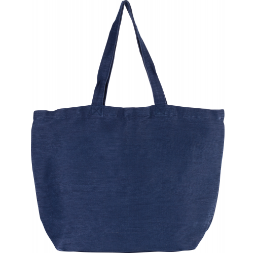 washed midnight blue Bolsa grande de juco con forro interior