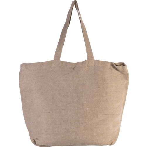 washed natural Bolsa grande de juco con forro interior
