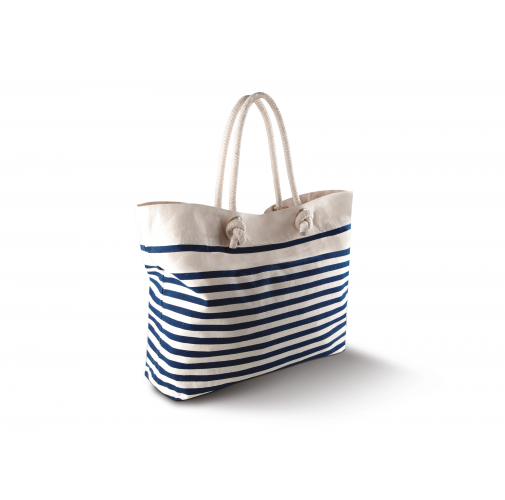 natural / navy Bolsa de playa
