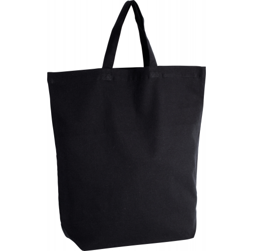 black Bolsa shopper de algodón