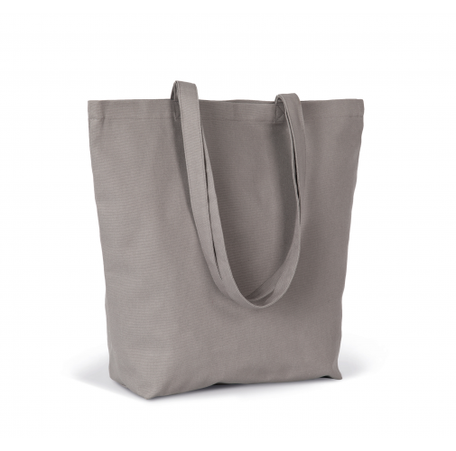 metal grey Bolsa tote de algodón orgánico