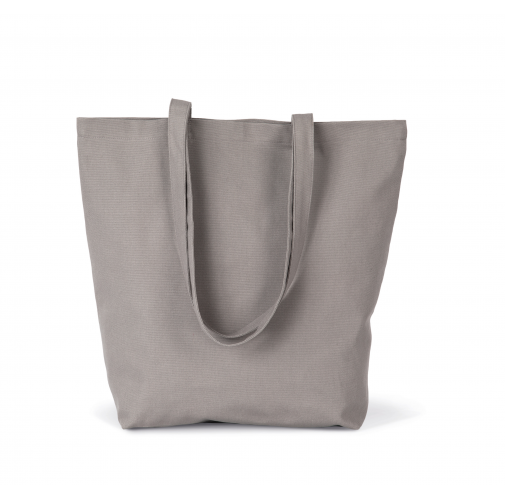 metal grey Bolsa tote de algodón orgánico