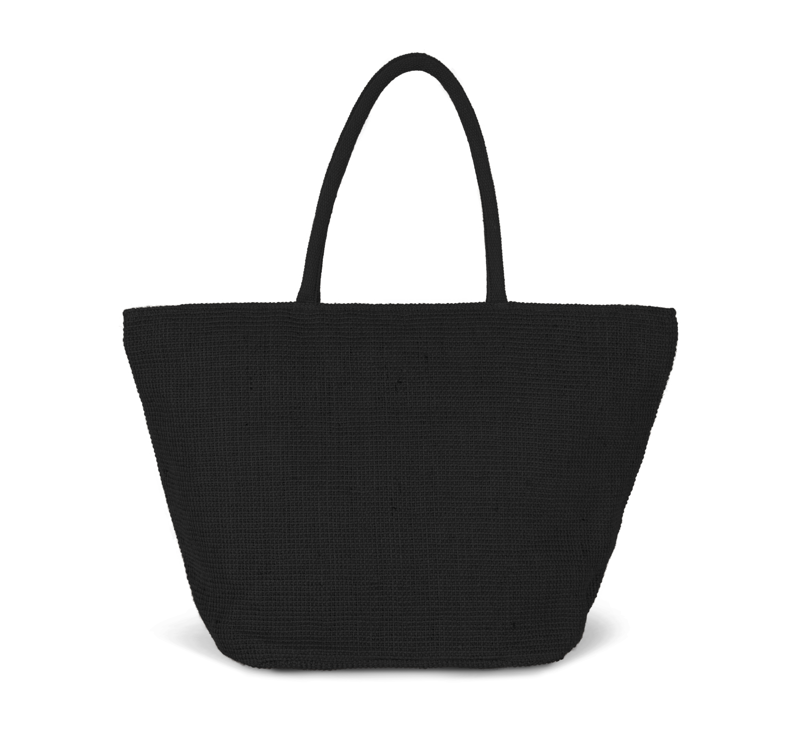 Bolsa shopper de hilo de yute tejido, efecto tejido tricotado