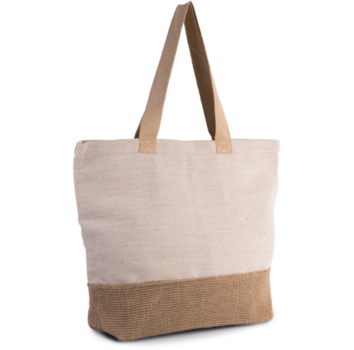 rustic natural / natural Bolsa shopper rústica de juco
