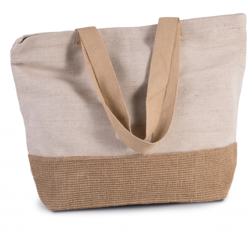 rustic natural / natural Bolsa shopper rústica de juco