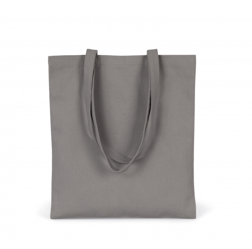 metal grey Bolsa shopper clásica de algodón orgánico