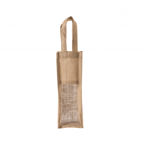 natural Bolsa de yute para botellas