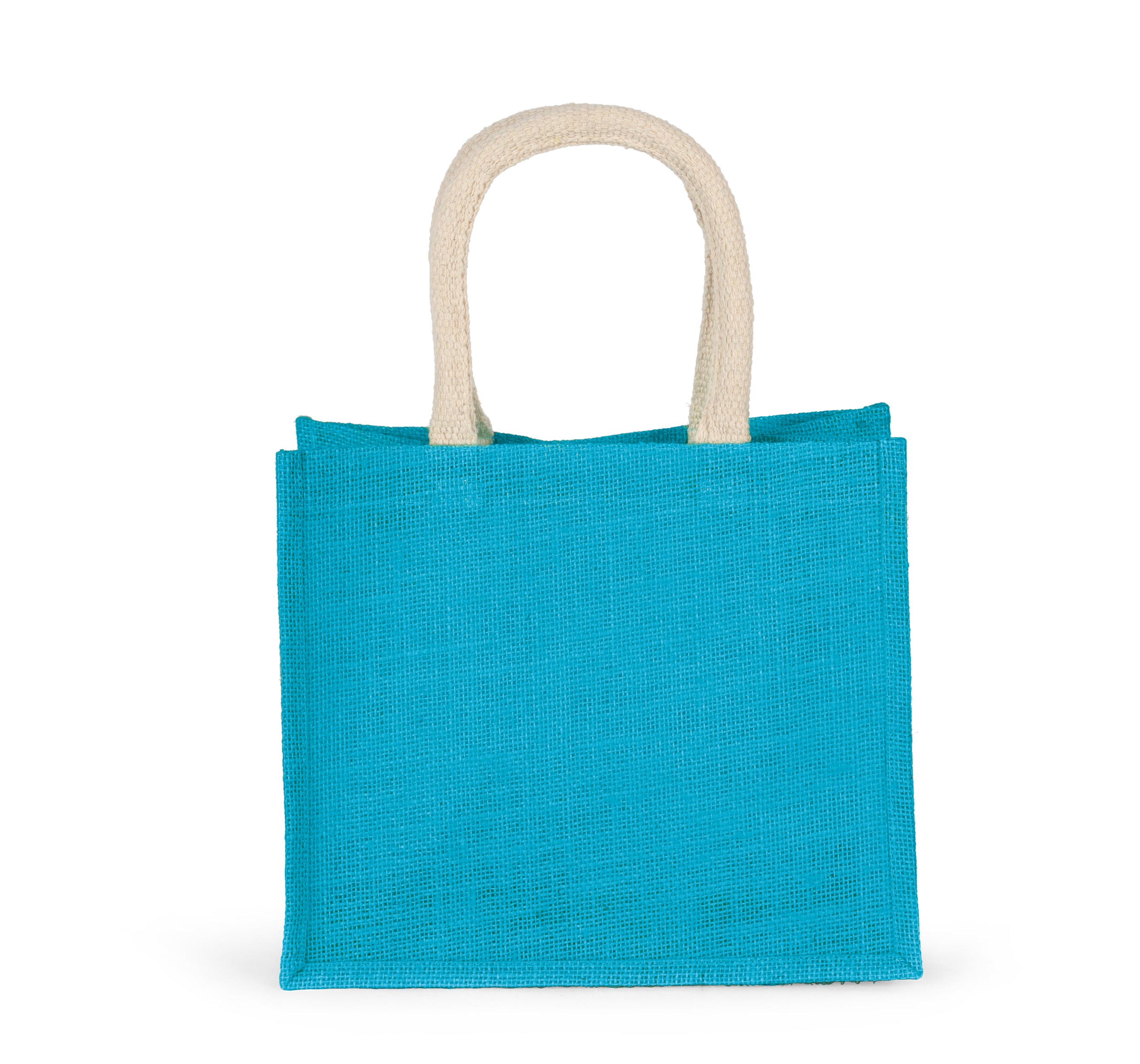 Bolsa estilo tote de tela de yute, modelo mediano
