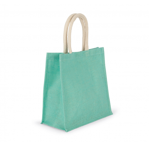 Bolsa estilo tote de tela de yute, modelo grande