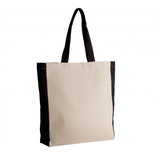natural / black Bolsa bicolor