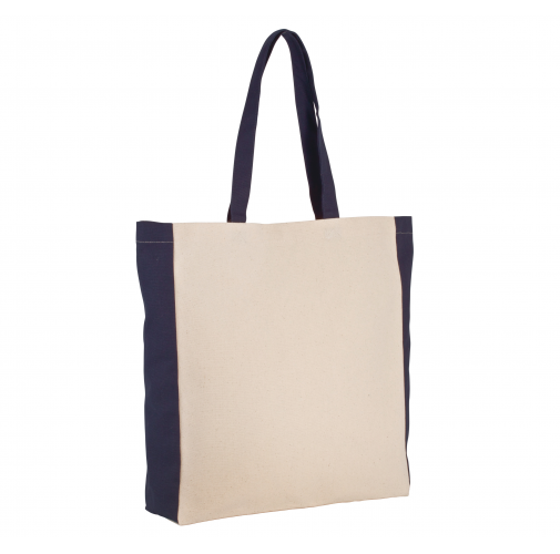 natural / navy Bolsa bicolor