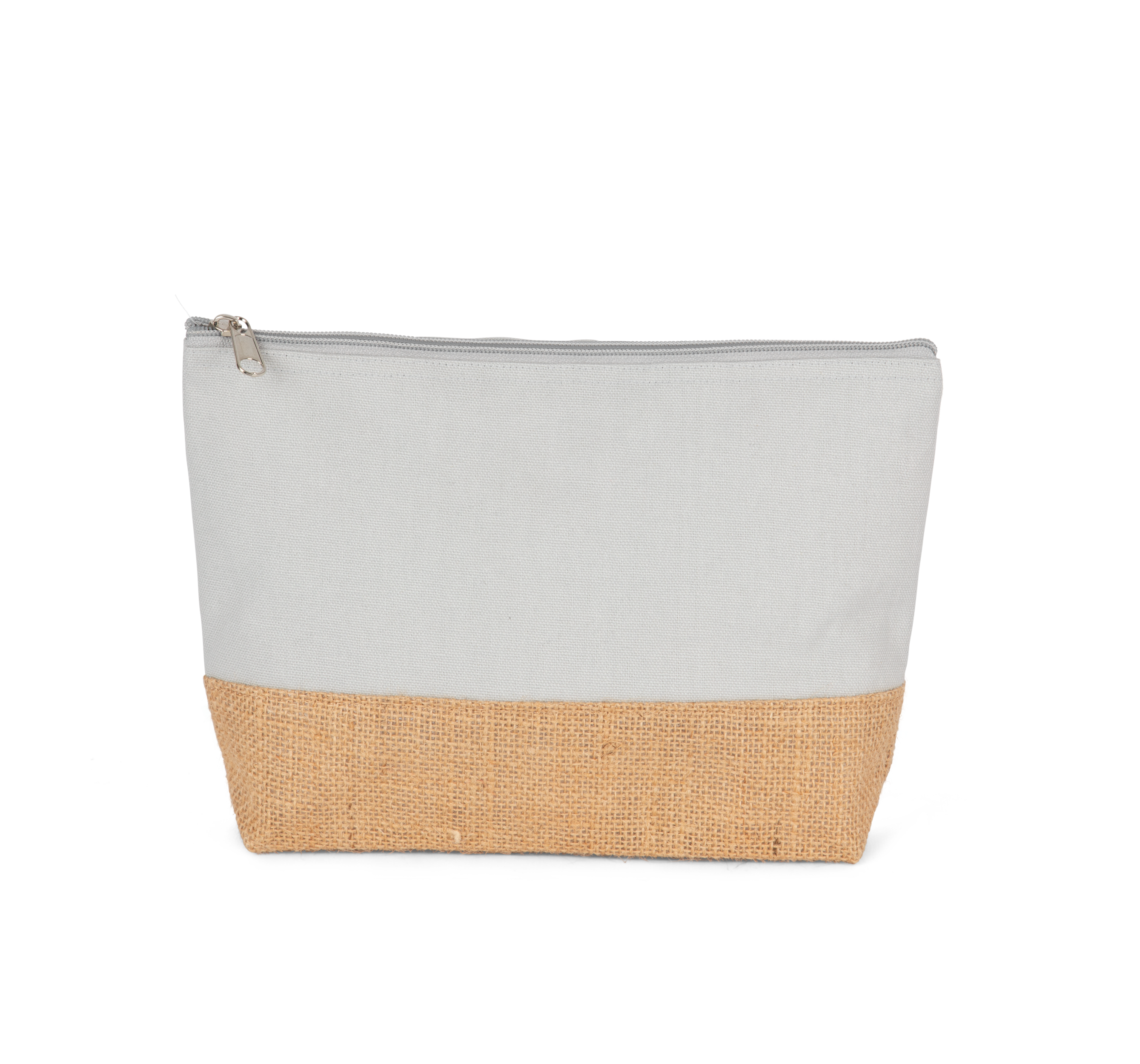 arandano red / natural Estuche de algodón canvas y yute