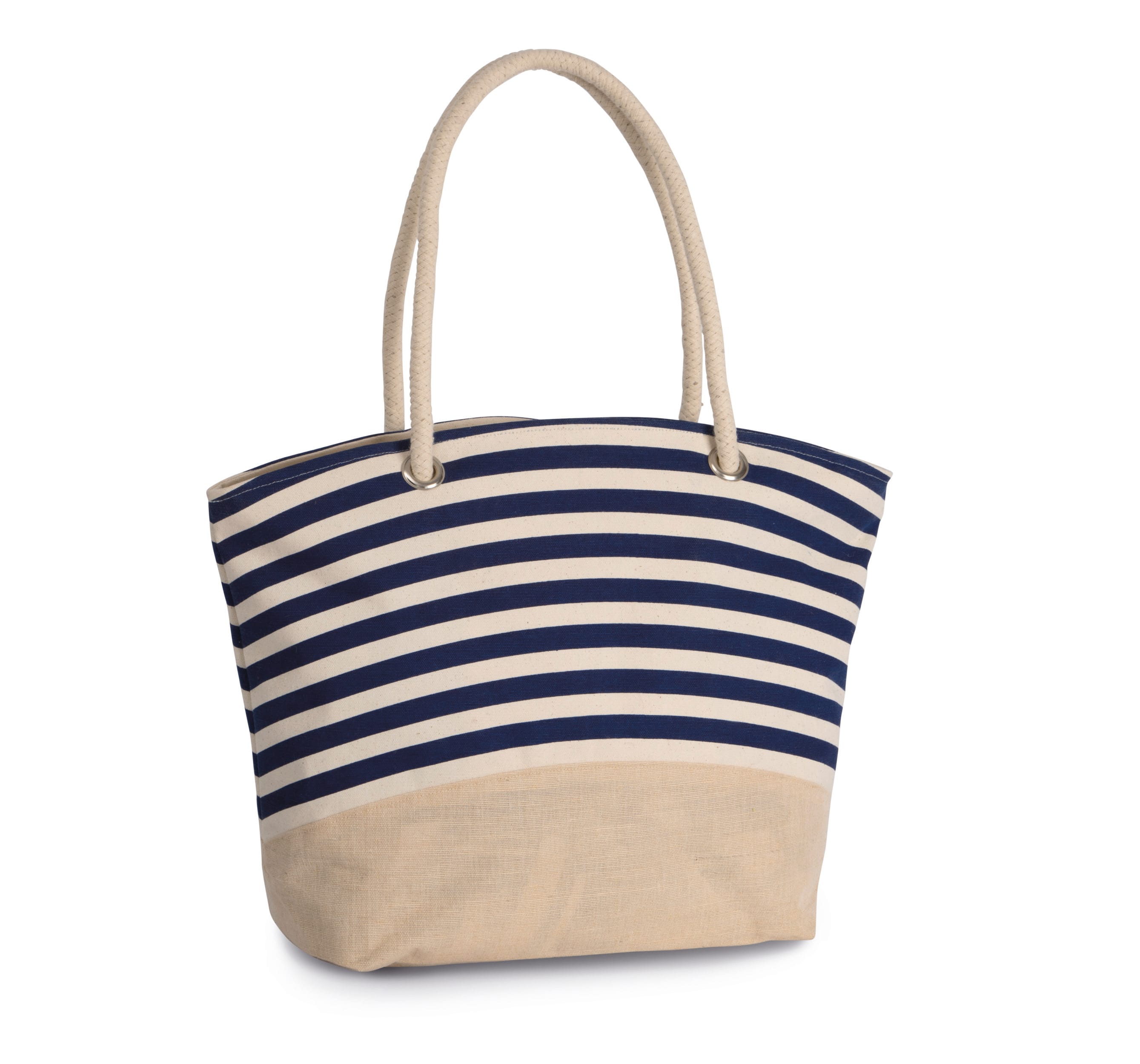 BOLSA SHOPPER DE YUTE ESTILO MARINERO
