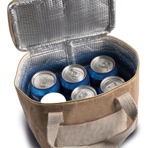 Bolsa isotérmica de yute - modelo pequeño