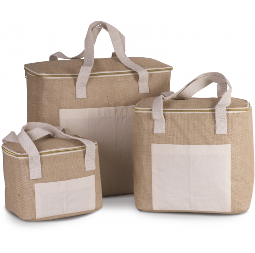 Bolsa isotérmica de yute - modelo grande