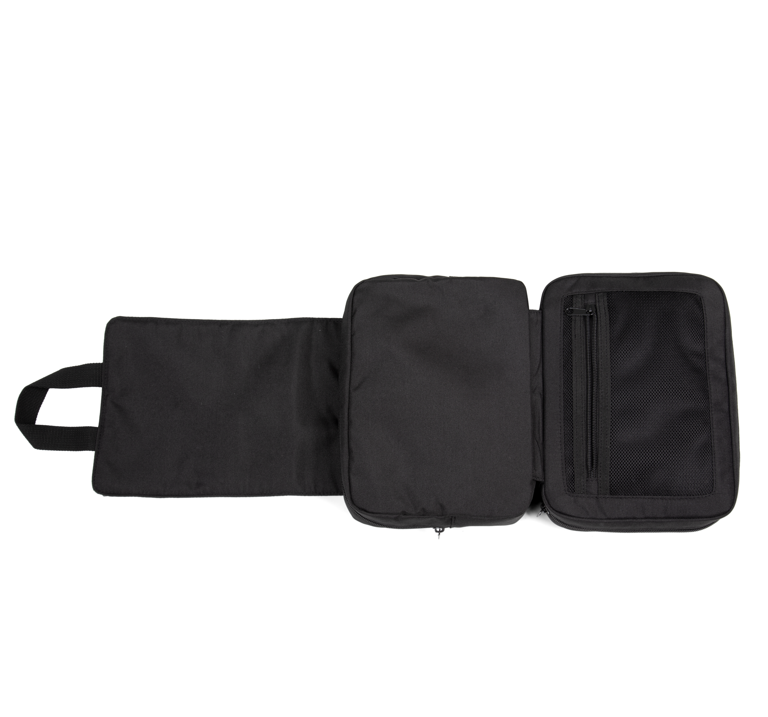 black Neceser en material reciclado con doble compartimento