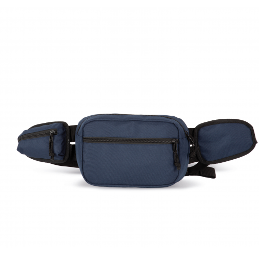navy Riñonera grande reciclada con bolsillo lateral
