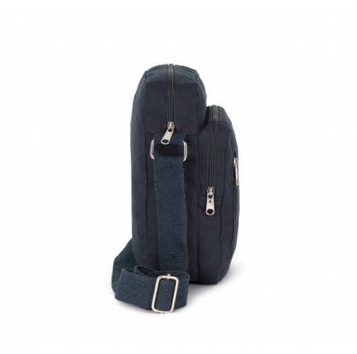 navy Bandolera de algodón