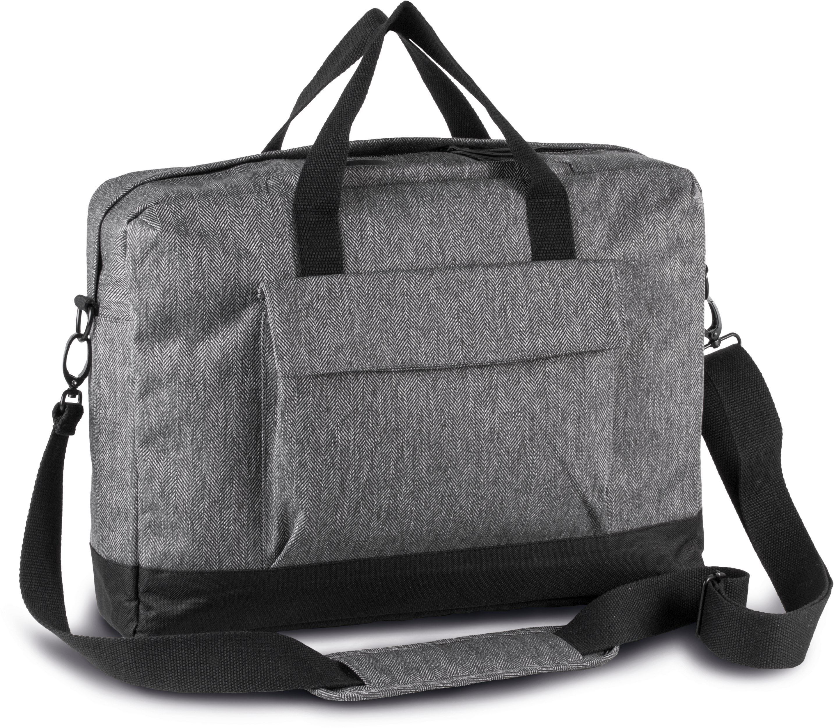 grey twill / black Bolsa para ordenador