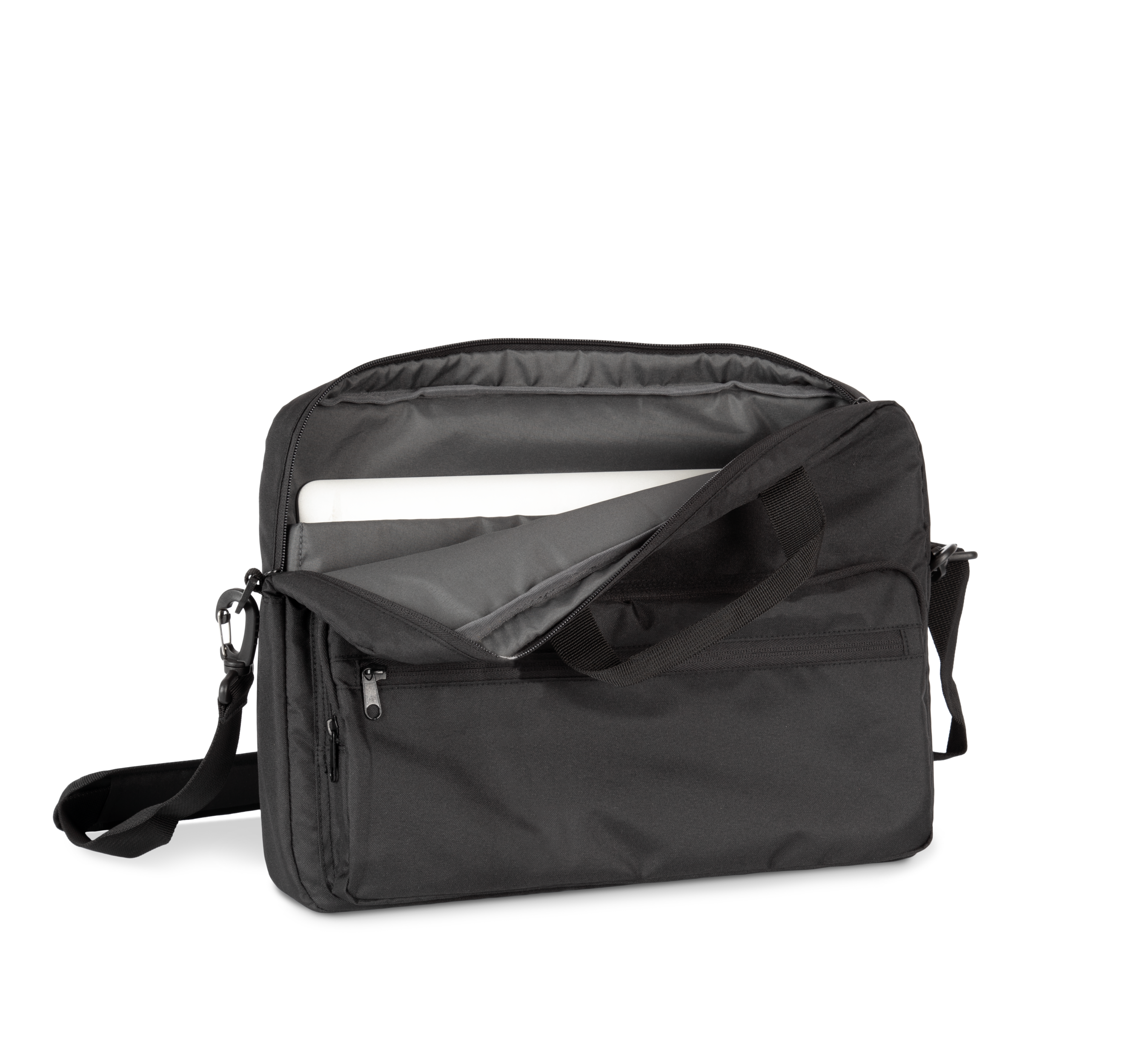 black Bolsa de trabajo para ordenador reciclada