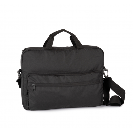 black Bolsa de trabajo para ordenador reciclada