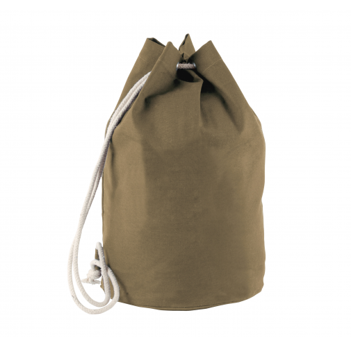 vintage khaki Petate de algodón con cordón