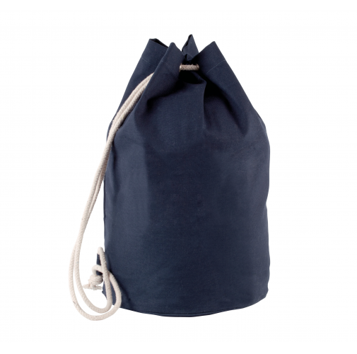 navy Petate de algodón con cordón