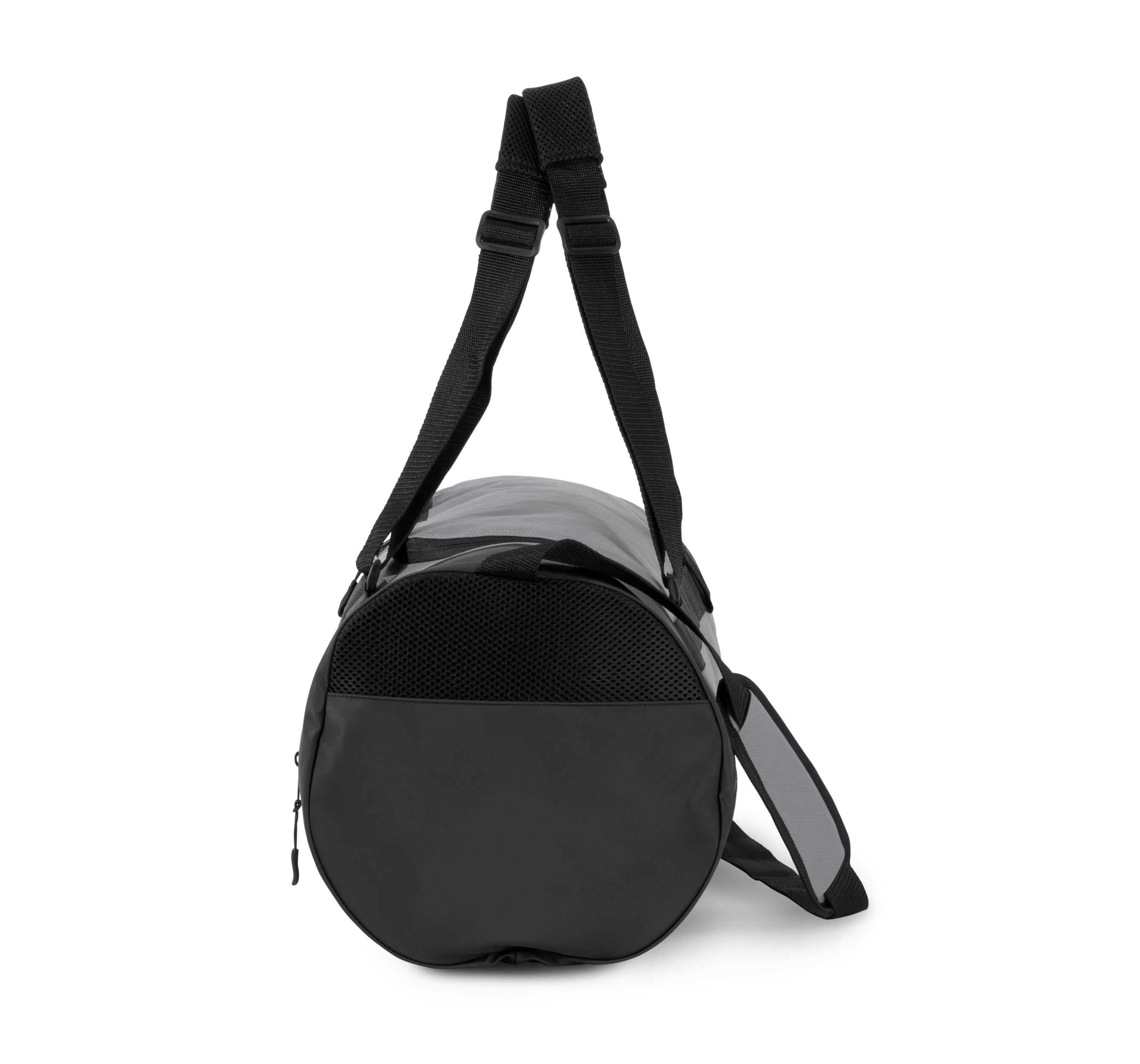 Bolsa de deporte cilíndrica con compartimento separado para calzado