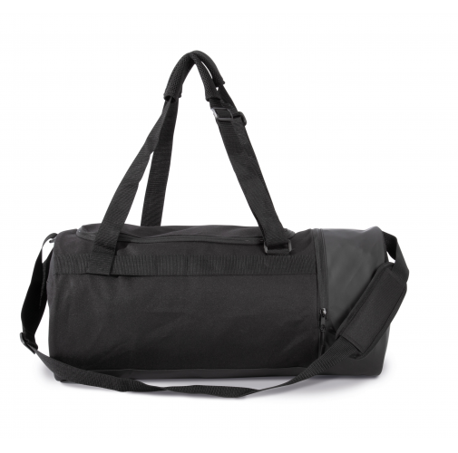 Bolsa de deporte cilíndrica con compartimento separado para calzado