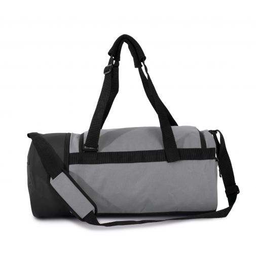 Bolsa de deporte cilíndrica con compartimento separado para calzado