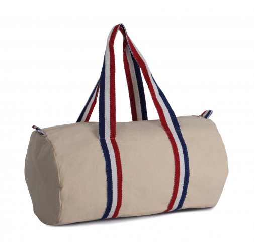 natural / striped reflex blue / white / french red Bolsa multiusos de algodón