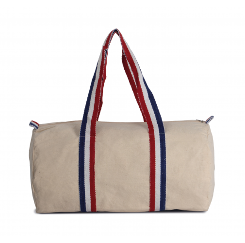 natural / striped reflex blue / white / french red Bolsa multiusos de algodón
