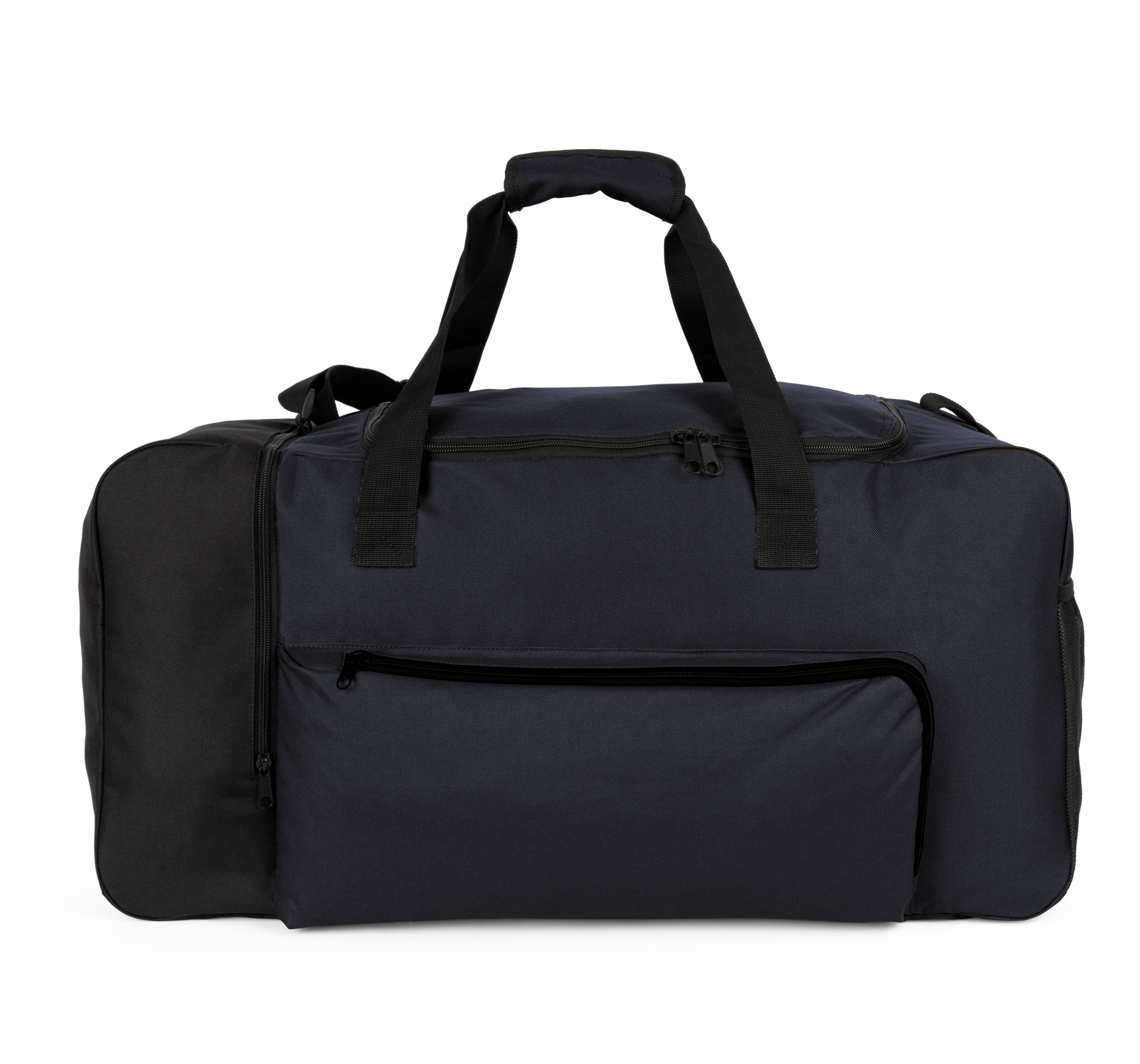 black Bolsa de deporte grande con compartimento lateral