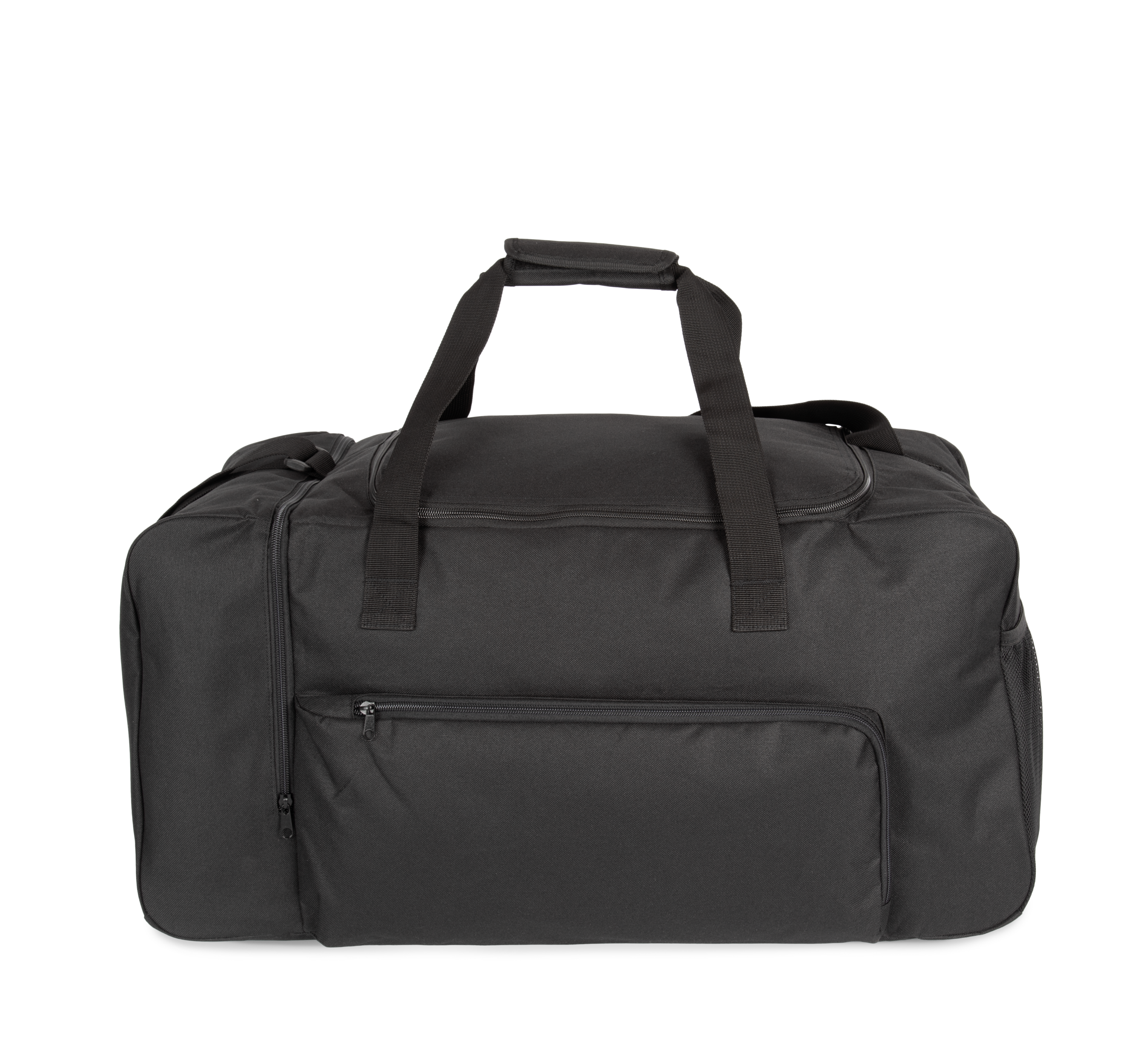 black Bolsa de deporte grande con compartimento lateral