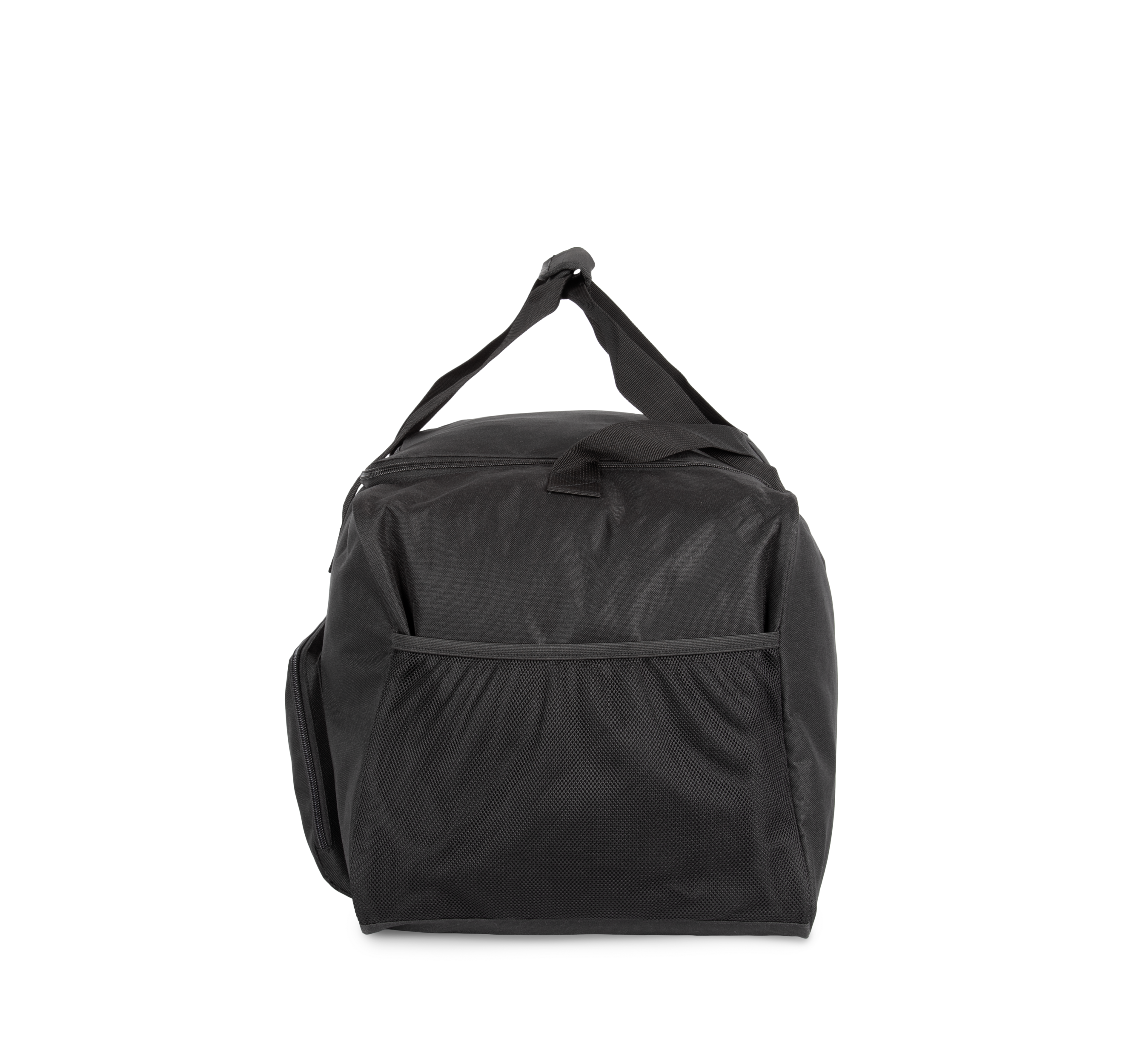 black Bolsa de deporte grande con compartimento lateral
