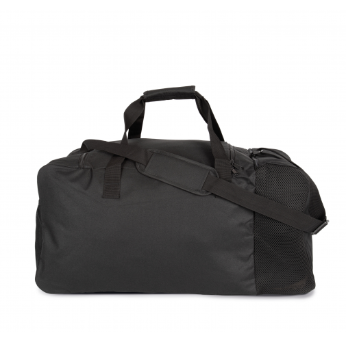 black Bolsa de deporte grande con compartimento lateral