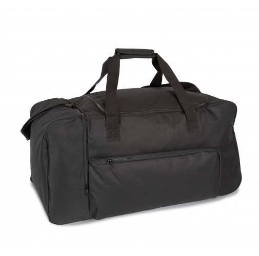 black Bolsa de deporte grande con compartimento lateral