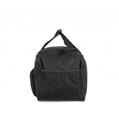 black Bolsa de deporte grande con compartimento lateral