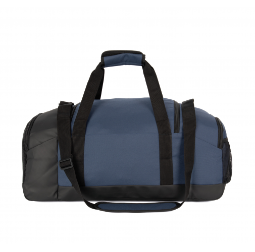 deep blue / black Bolsa de deporte en material reciclado con doble compartimento lateral