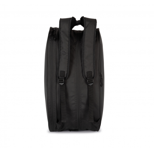 black Mochila de pádel reciclada con porta raquetas