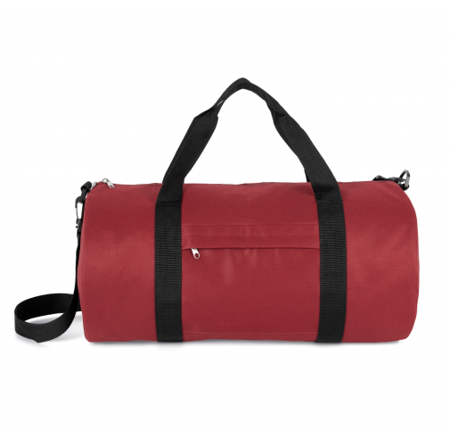 red safran Bolsa de poliéster reciclado con bolsillo frontal