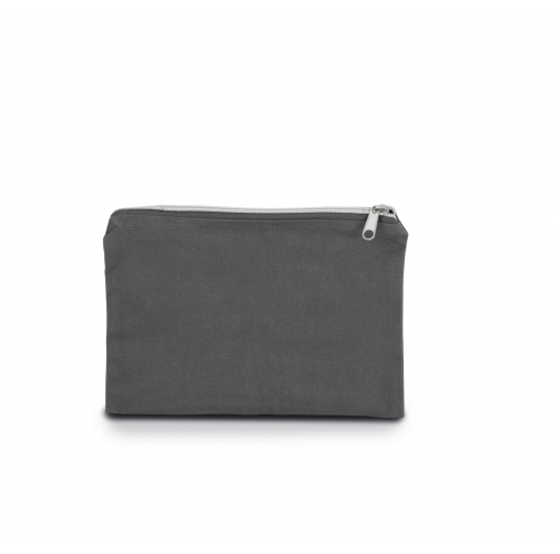 grey / silver Estuche de algodón canvas, modelo mediano