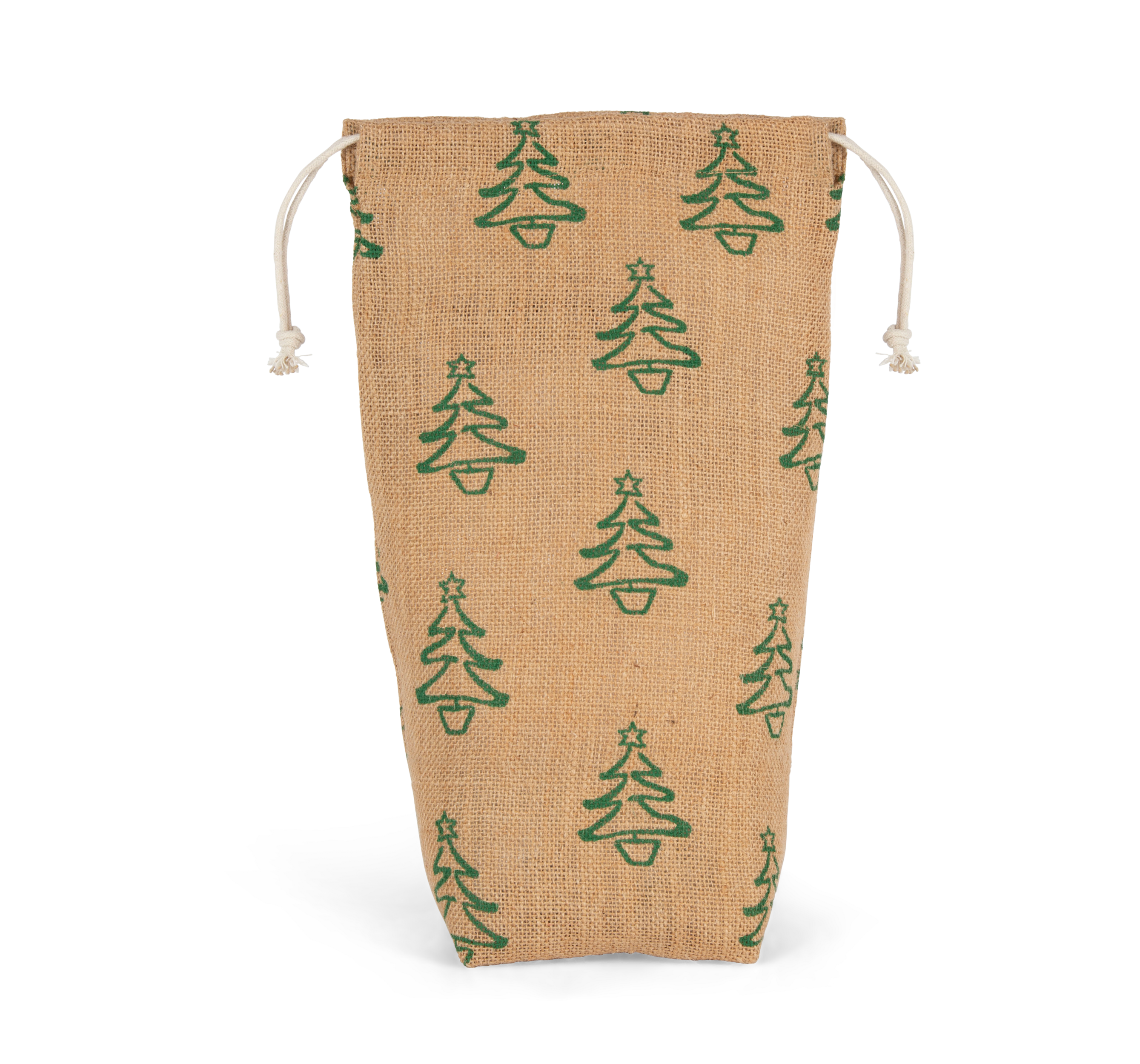 natural / cherry red Portabotellas con motivos navideños