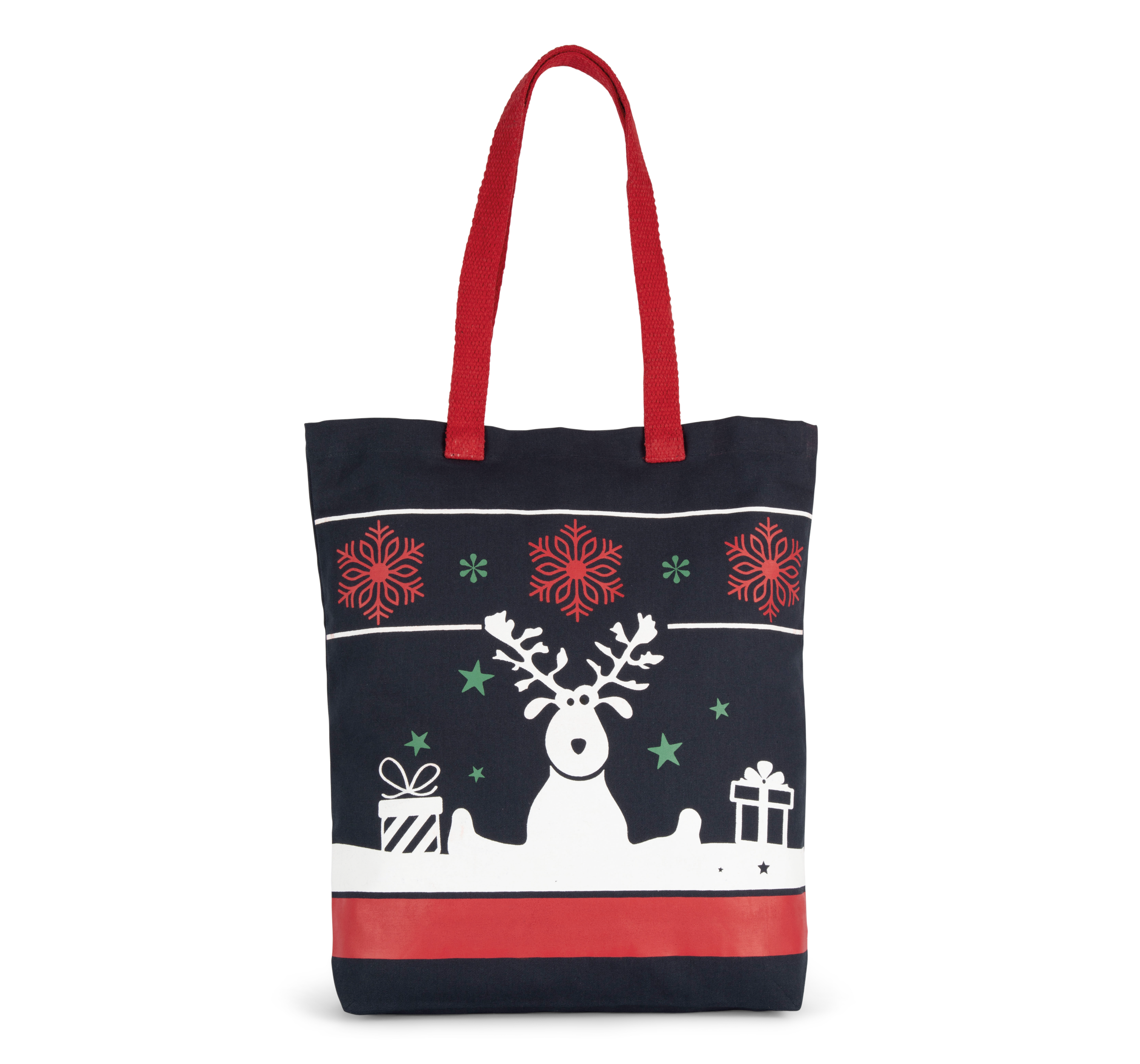 Bolsa shopper con motivos navideños