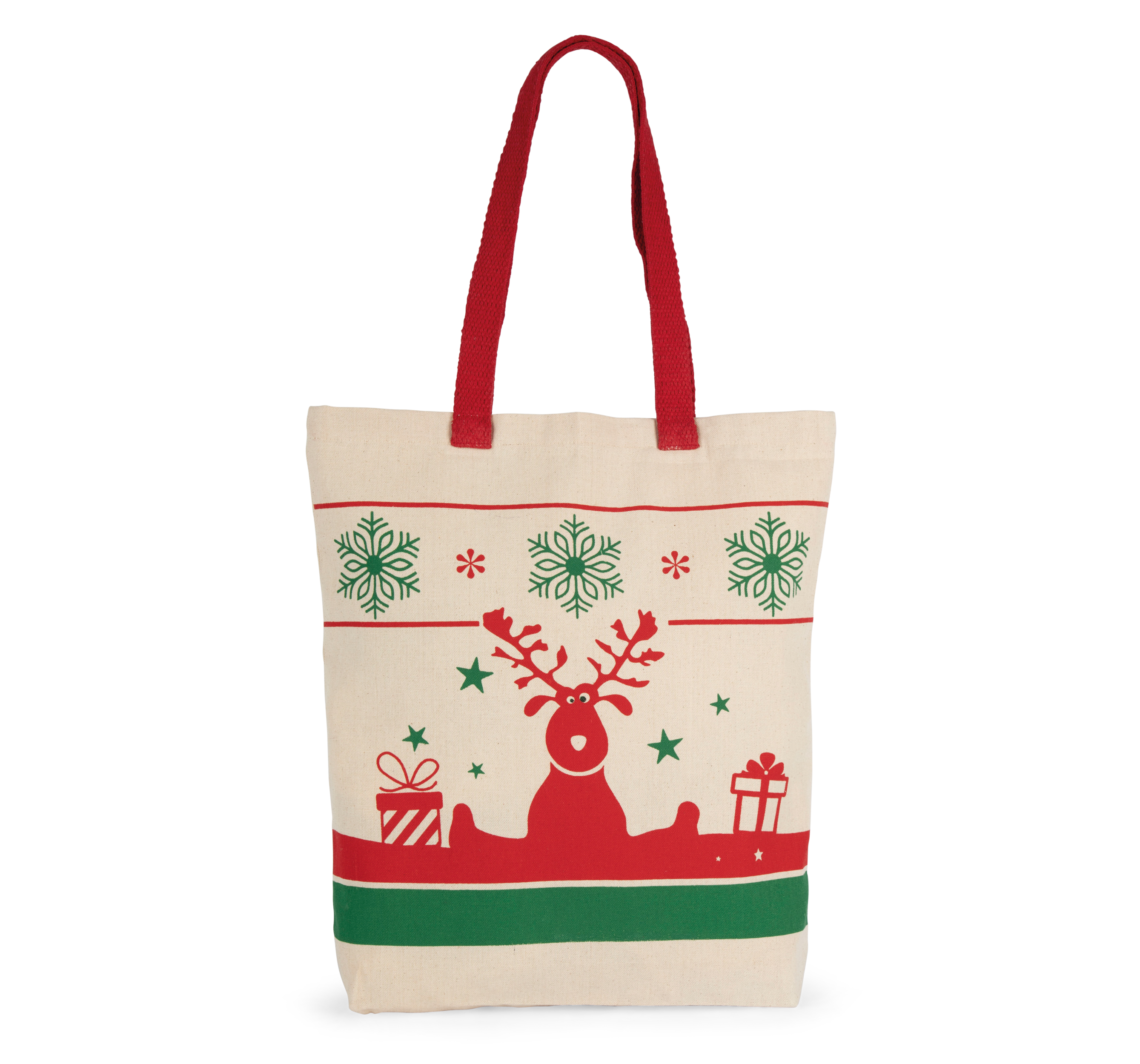 Bolsa shopper con motivos navideños