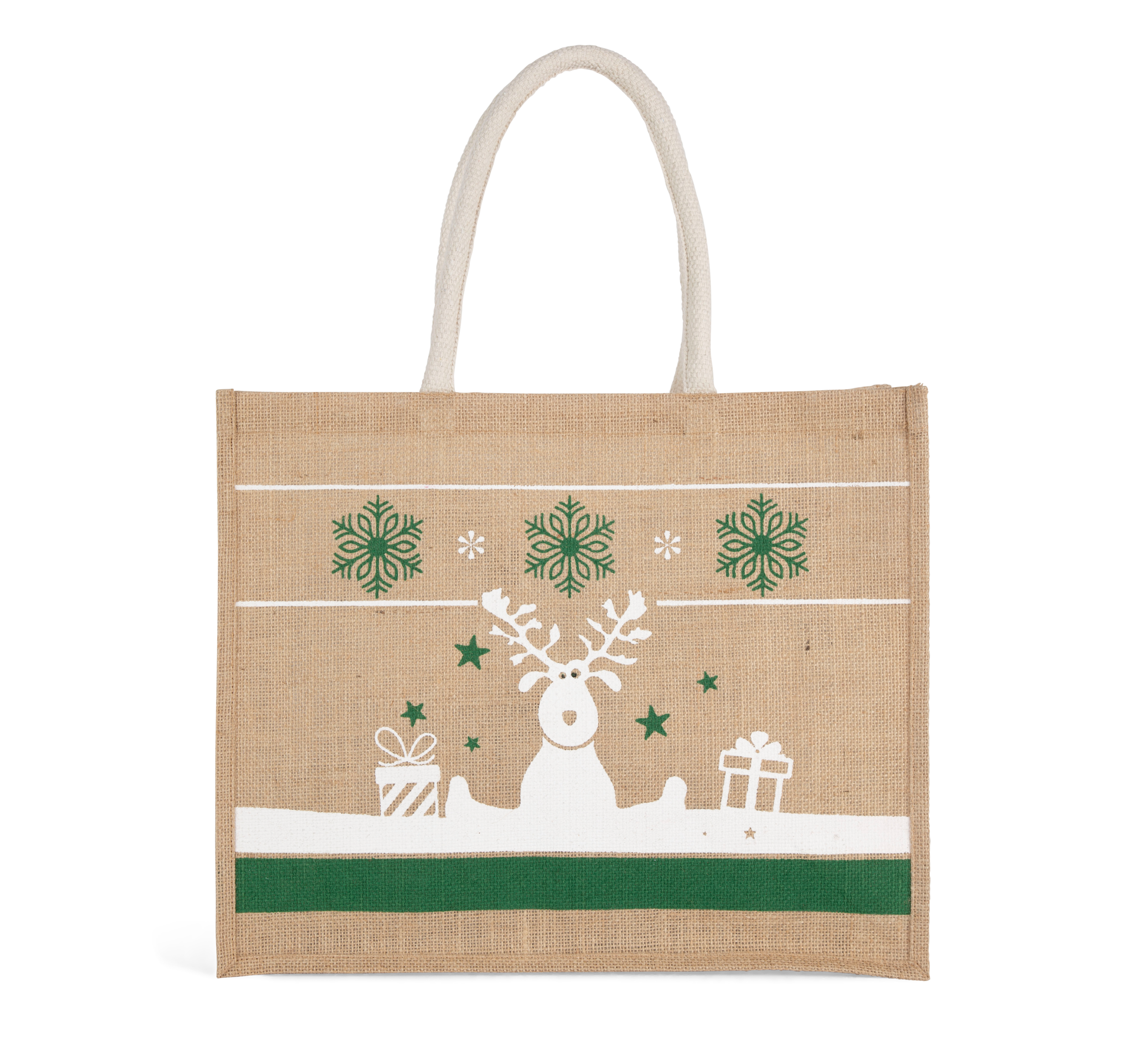 Bolsa shopper con motivos navideños