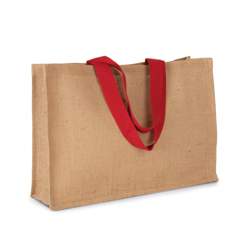 natural / cherry red Bolsa shopper XL